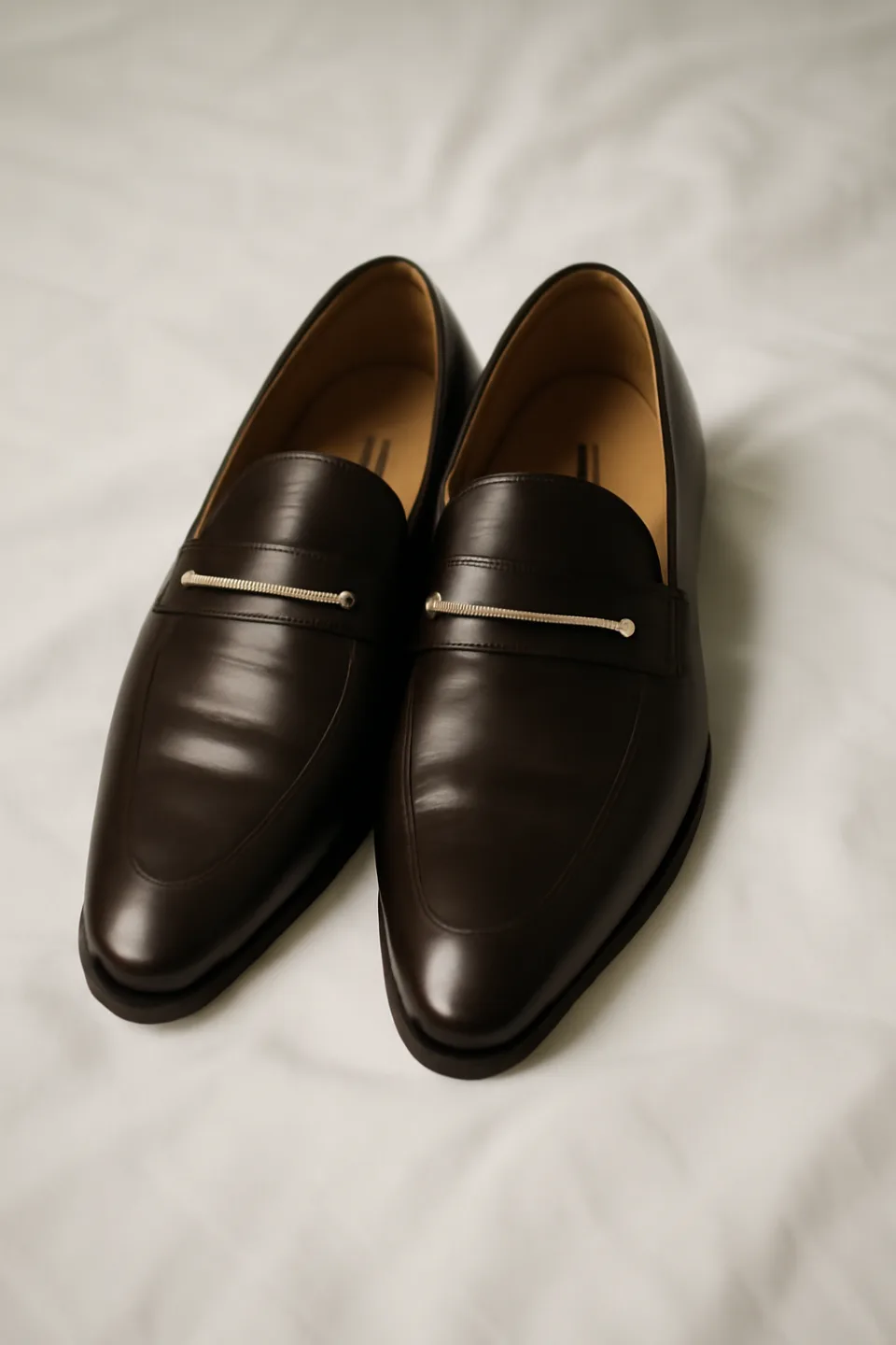 Men's Brown Leather Loafers thumbnail
