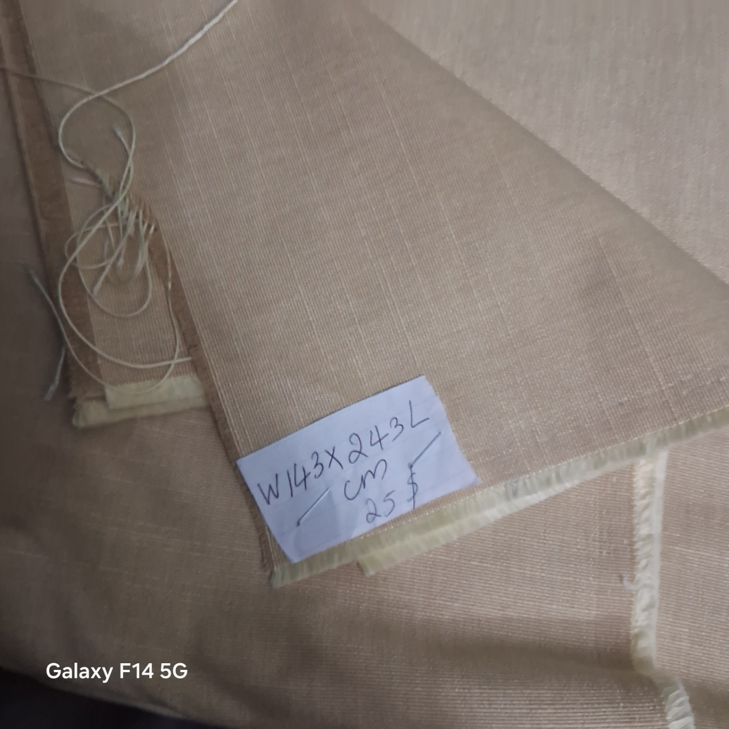 Beige Linen Fabric -(pick up before friday) - photo 2