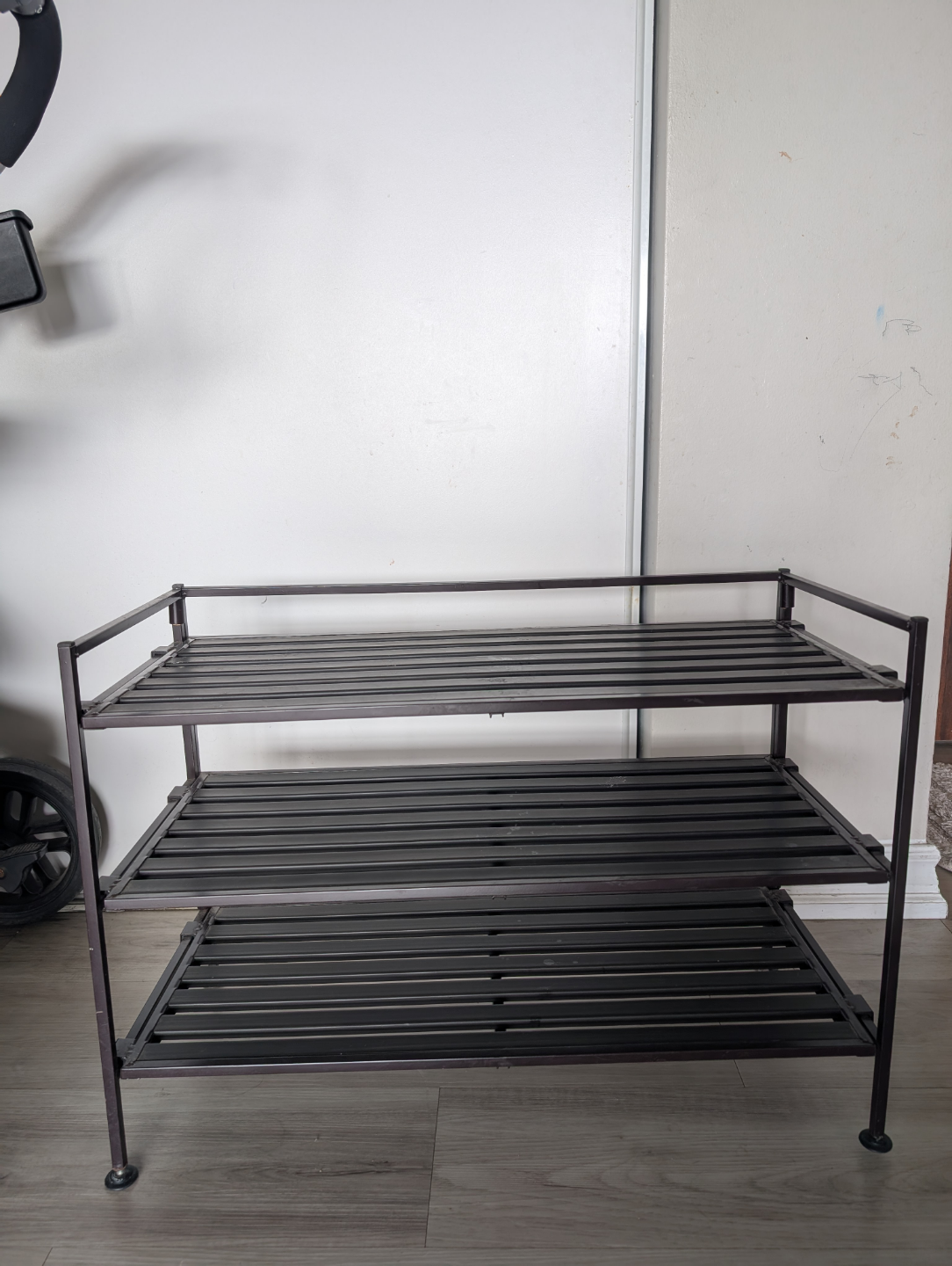 Three-Tier Metal Shoe Rack
