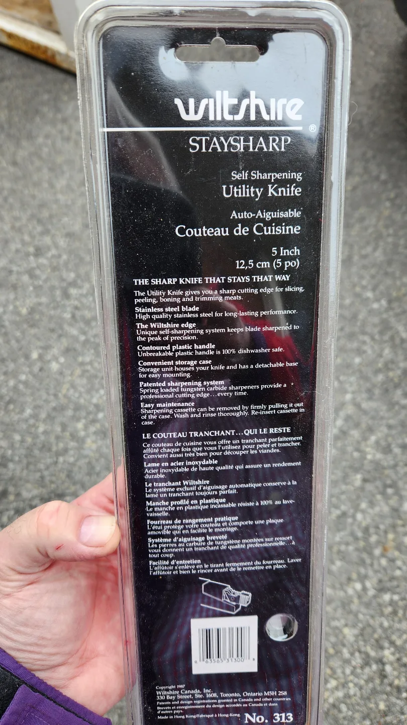 Wiltshire Staysharp 5-inch Self Sharpening Utility Knife image indicator(2)