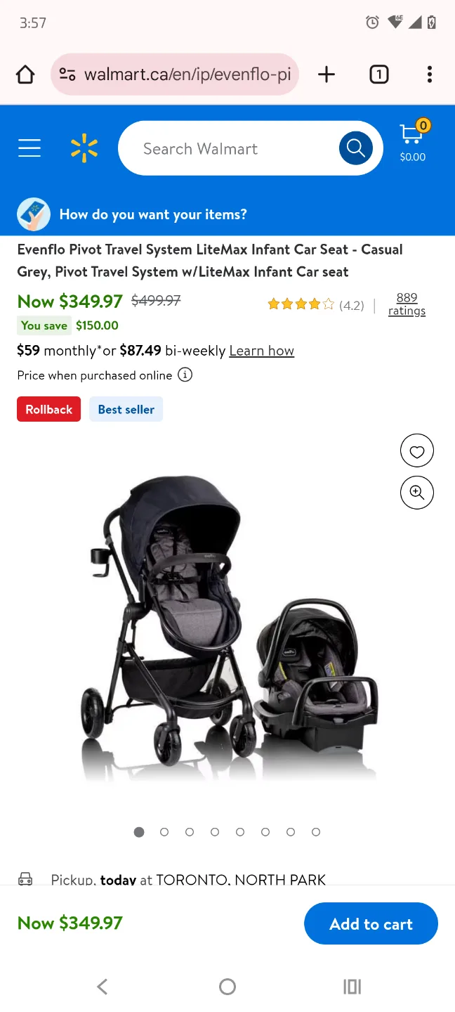 Evenflo Pivot Travel System thumbnail