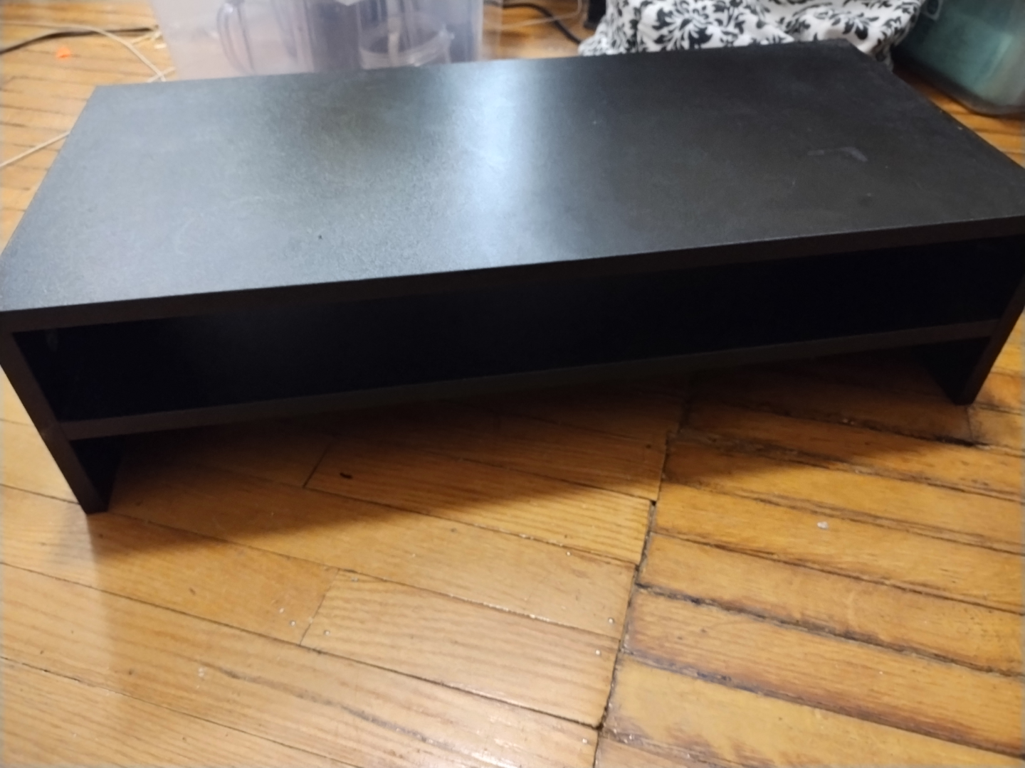 Black Two-Tiered Monitor Laptop computer desk Stand - photo 2