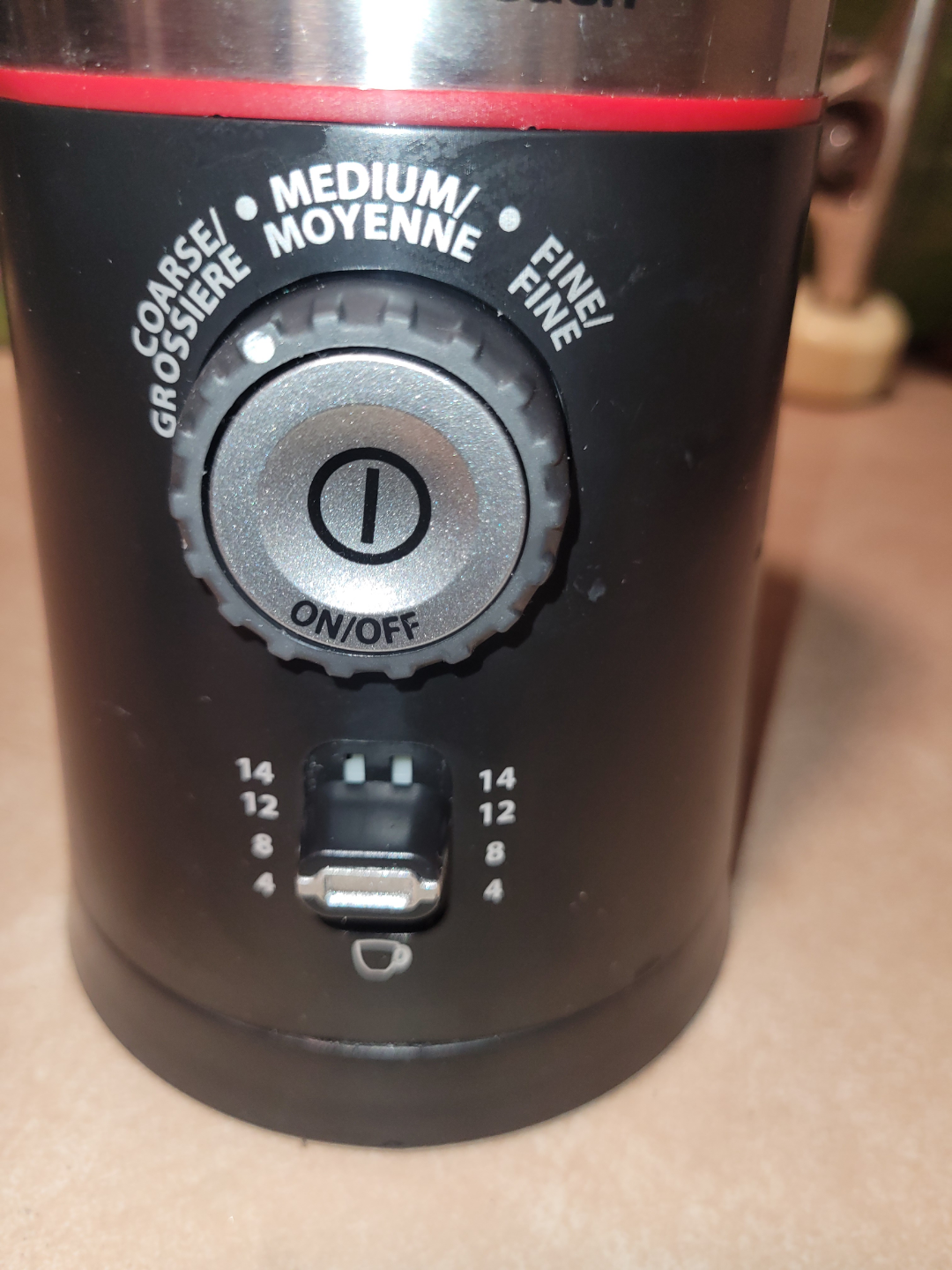 Black and Red Electric Coffee Grinder