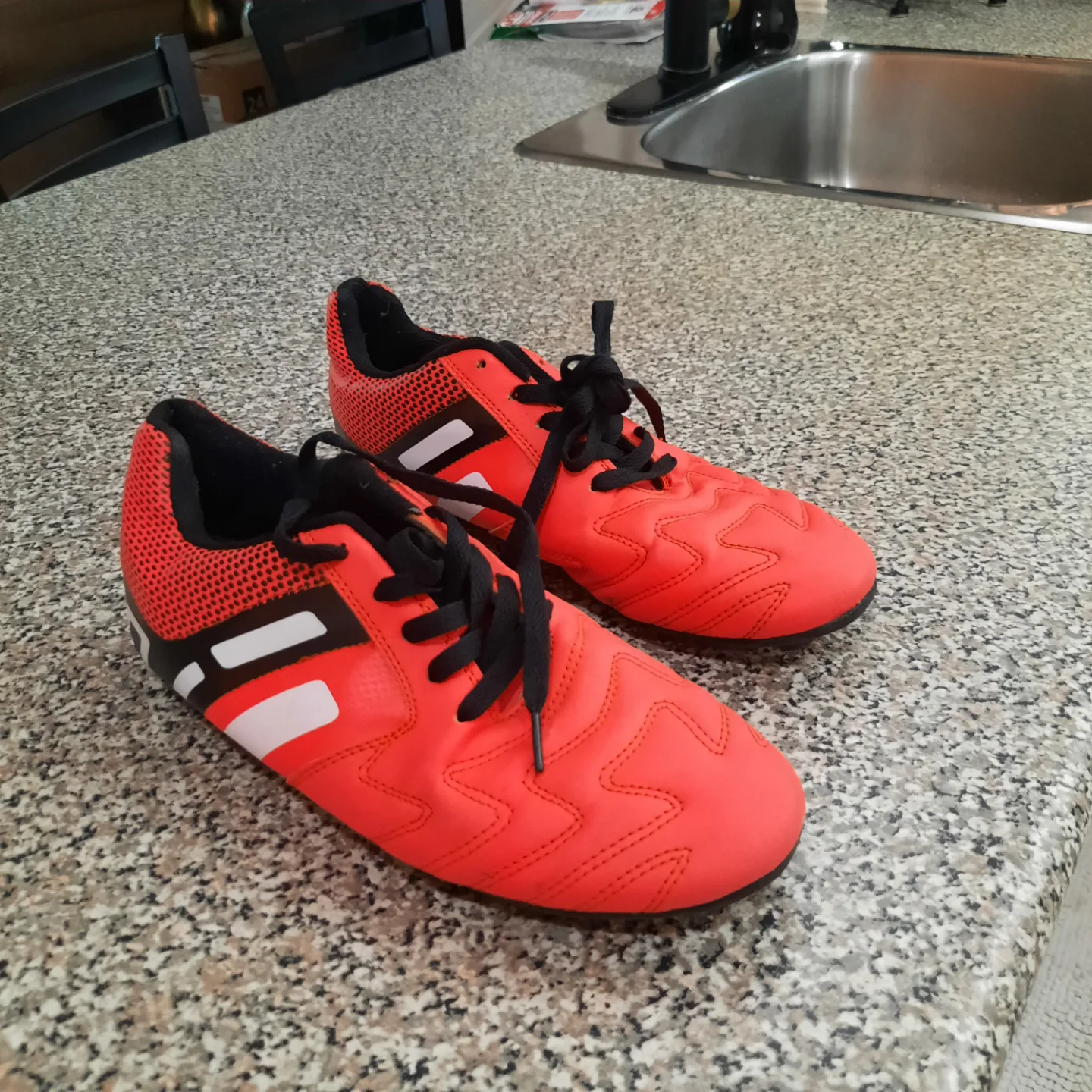 Kids' Size 5 Soccer Cleats - Bright Orange thumbnail
