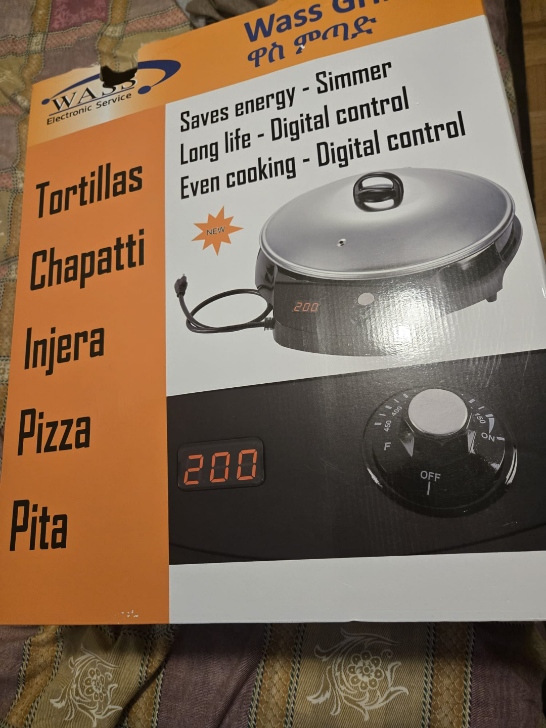 New Wass Electronic Service Tortilla Maker