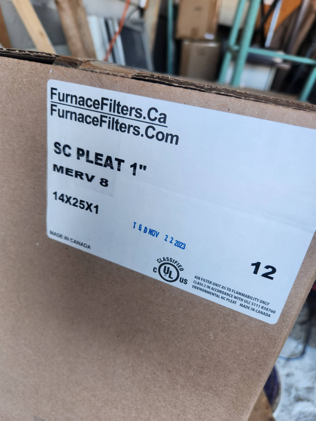12 Furnace Filters 14x25x1 MERV 8