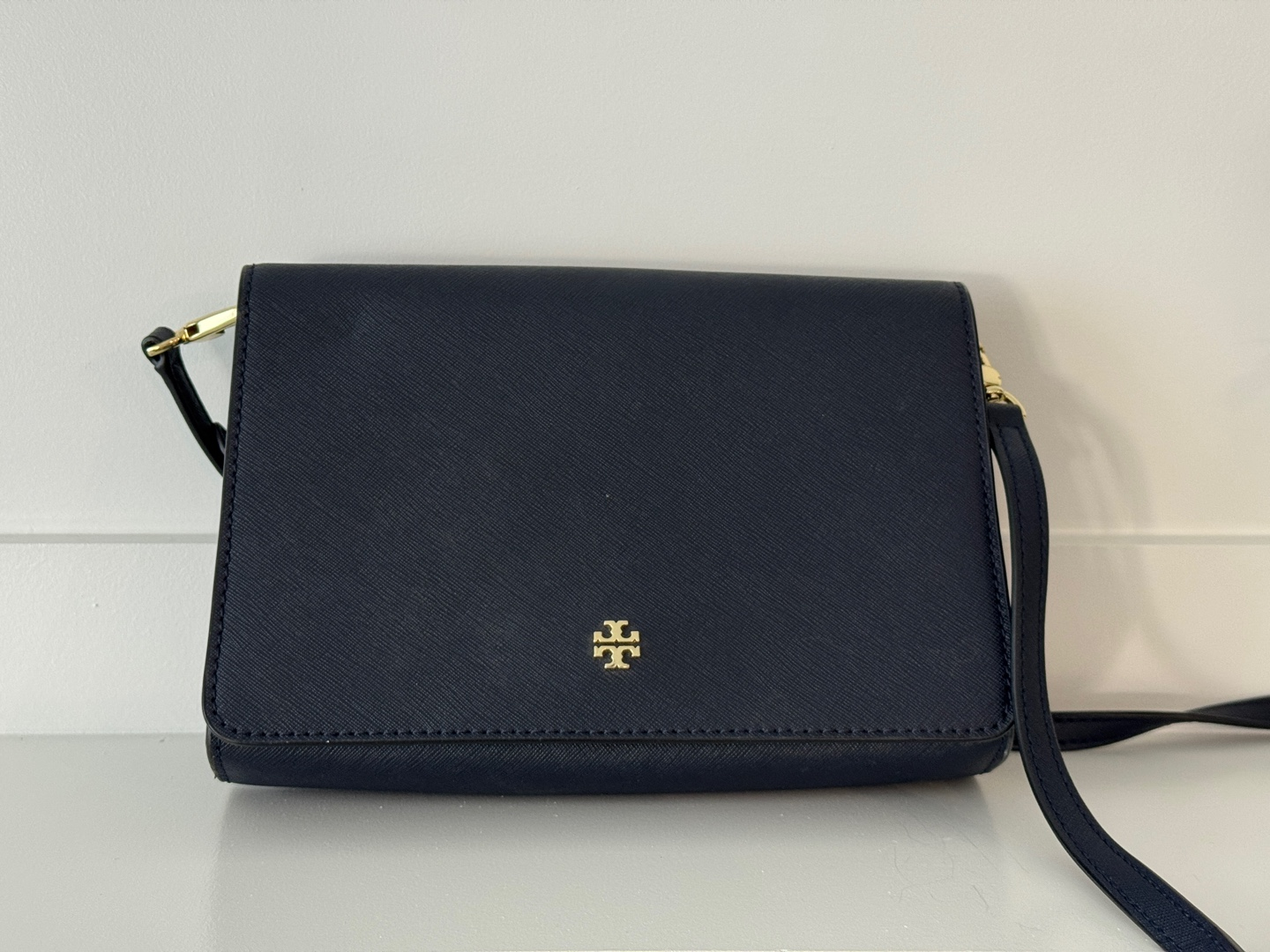 Tory Burch Navy Blue Crossbody Bag