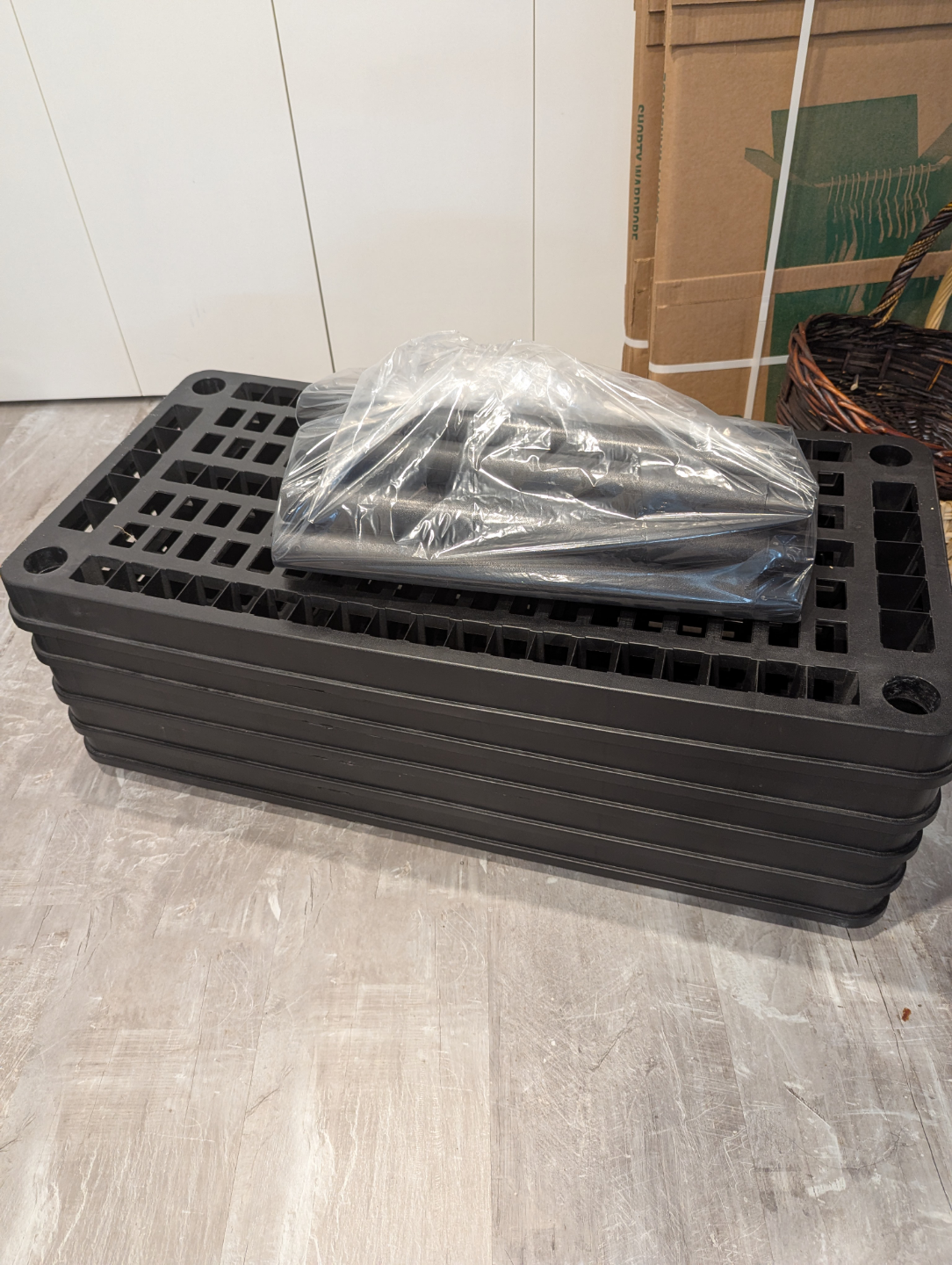 Black Storage Shelf Set