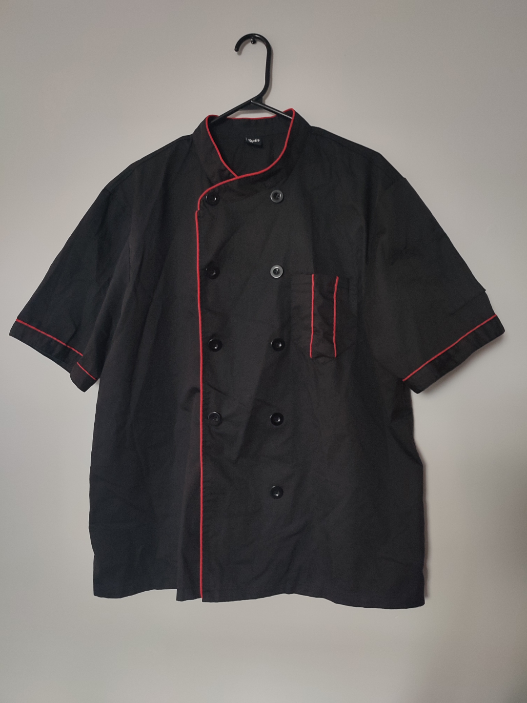 Men's Black Chef Jacket and Vest Set