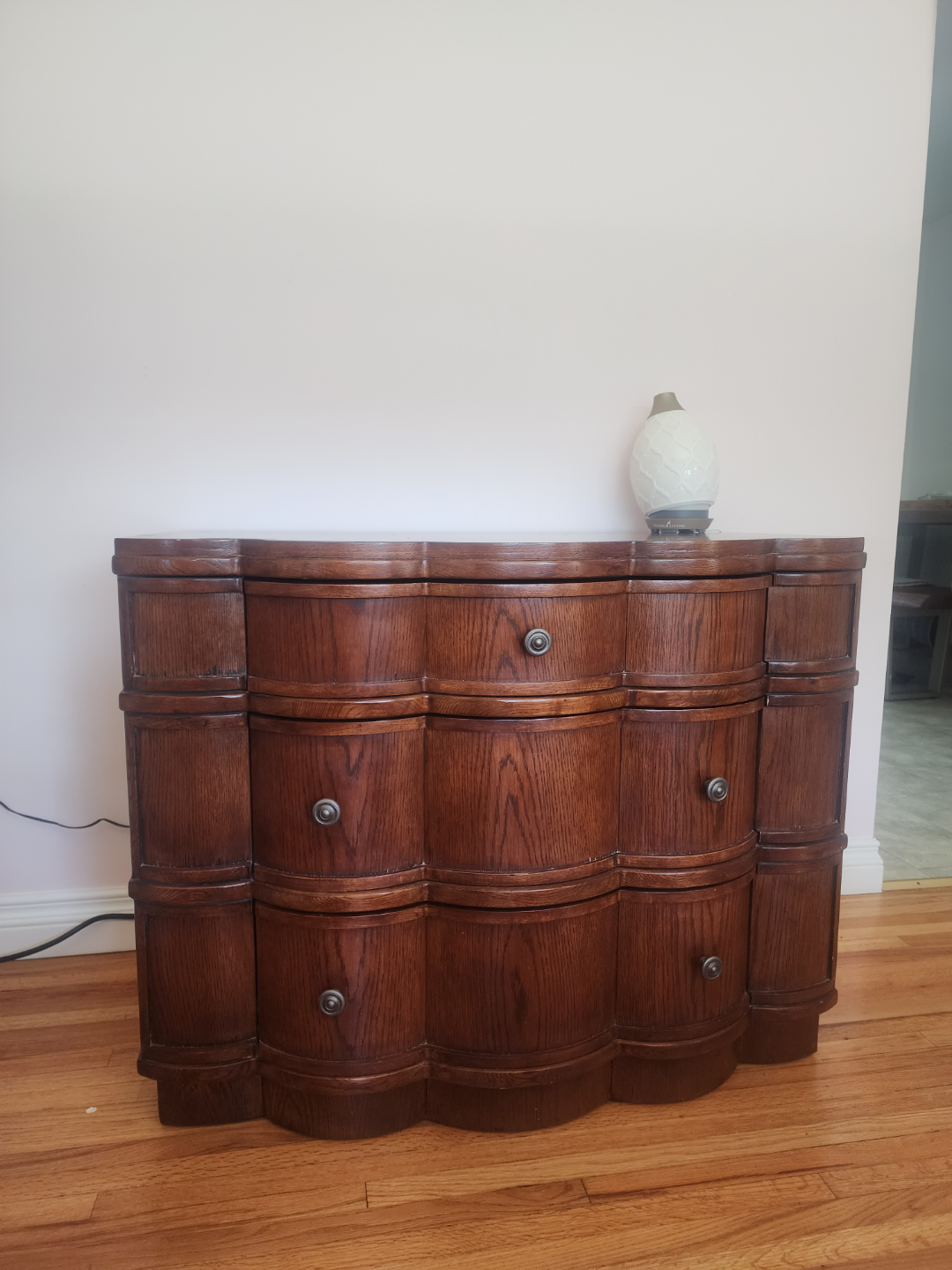 TWO Scalloped Dressers/Side Tables