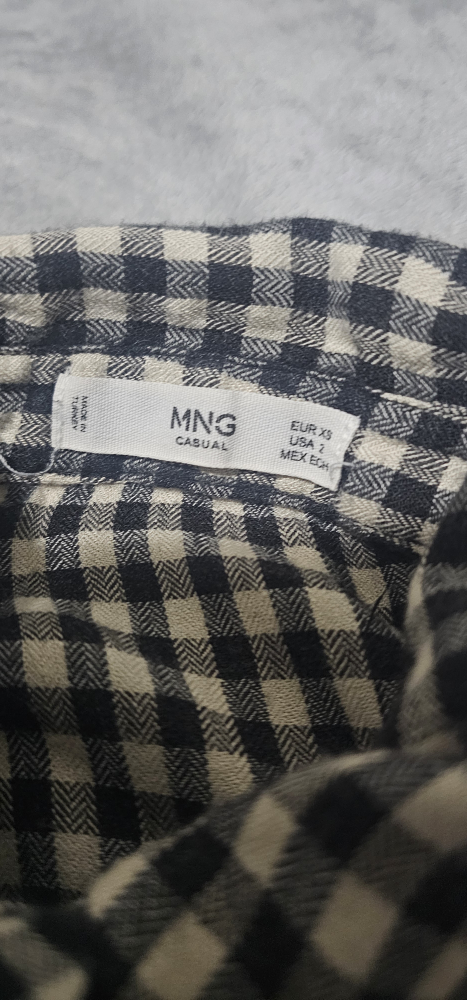 MNG Casual Black and White Gingham Maxi Dress - photo 2