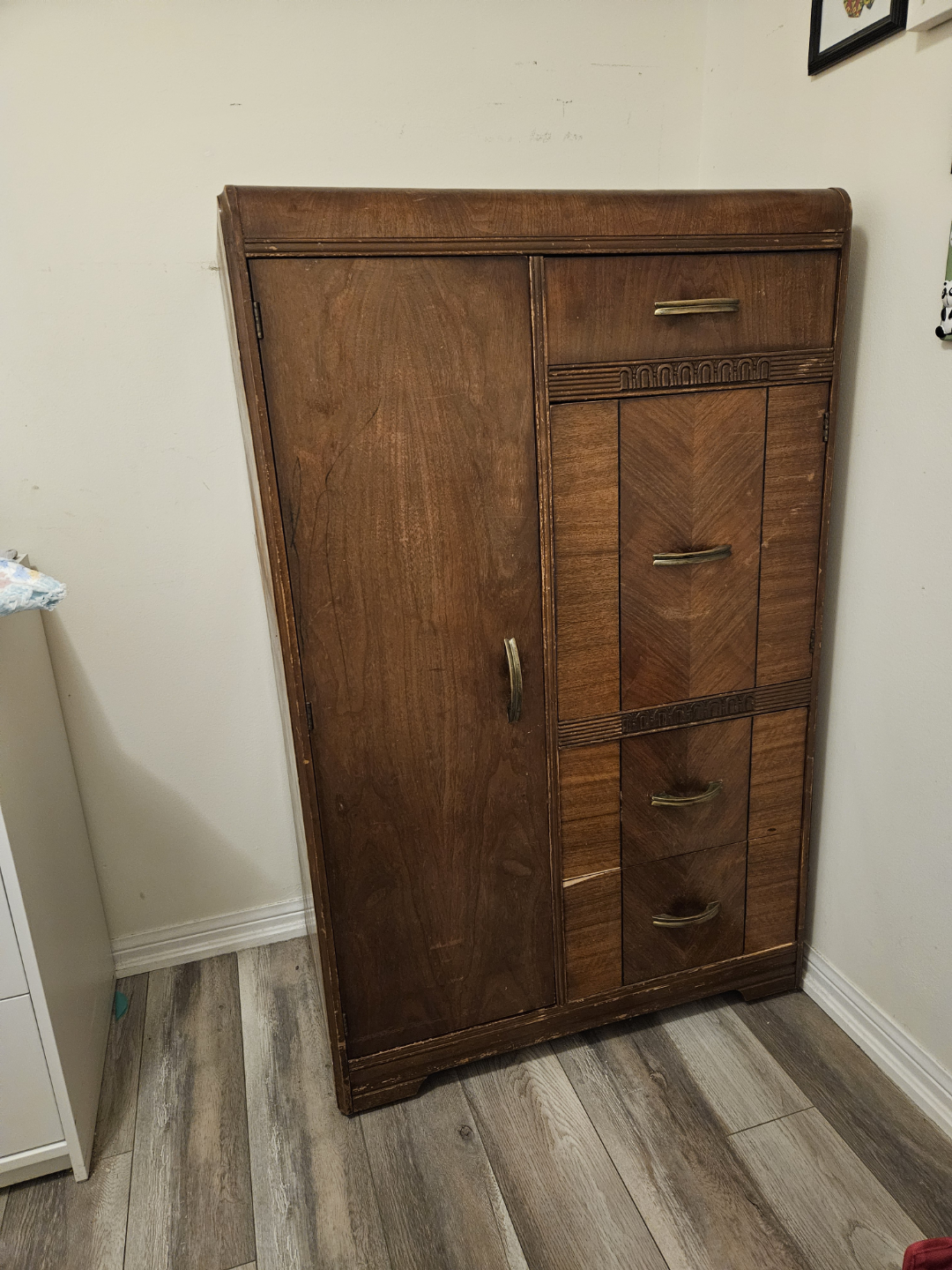 Vintage Wooden Armoire