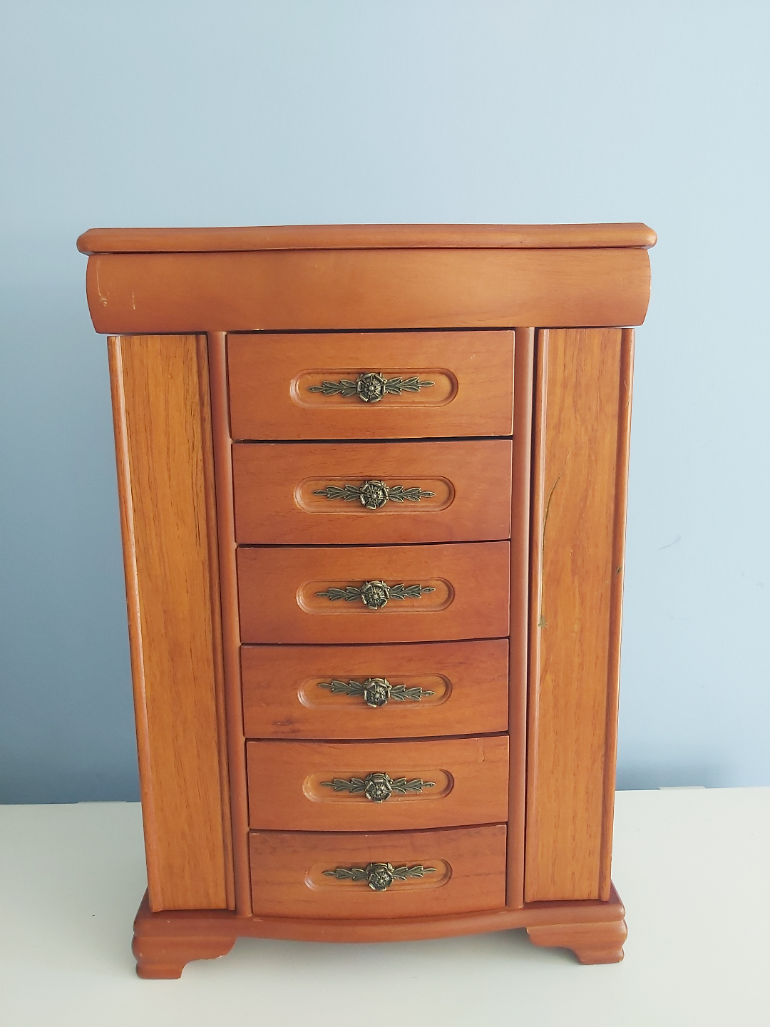 Wooden Jewellery Armoire with Drawers - photo 2