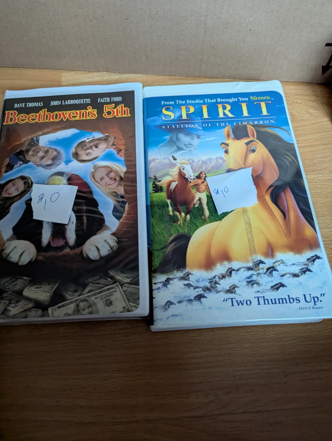 Beethoven's 5th & Spirit: Stallion of the Cimarron VHS Tapes thumbnail