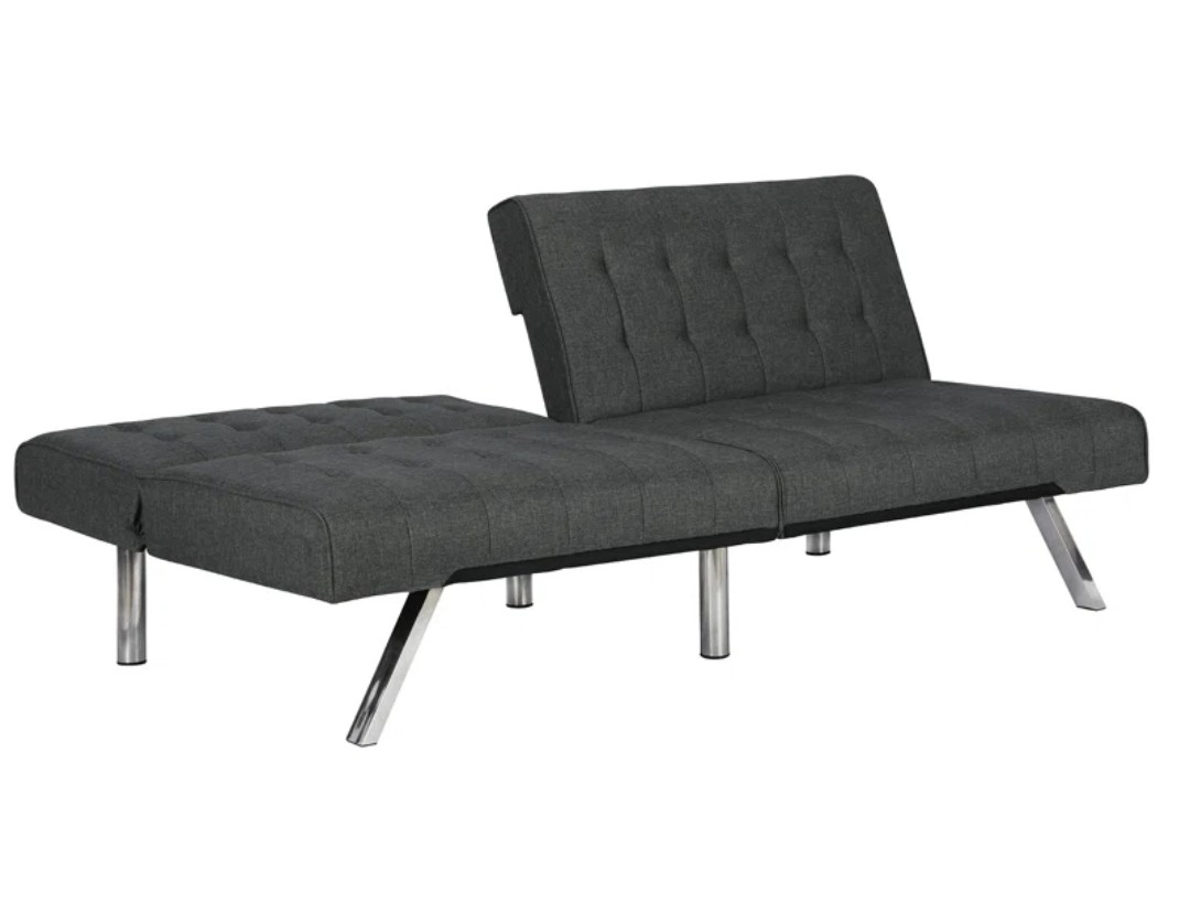 Dark Gray Futon Sofa Bed