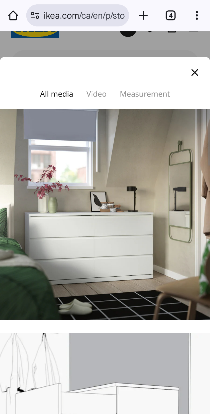 IKEA MALM 6-Drawer Dresser - White - photo 3
