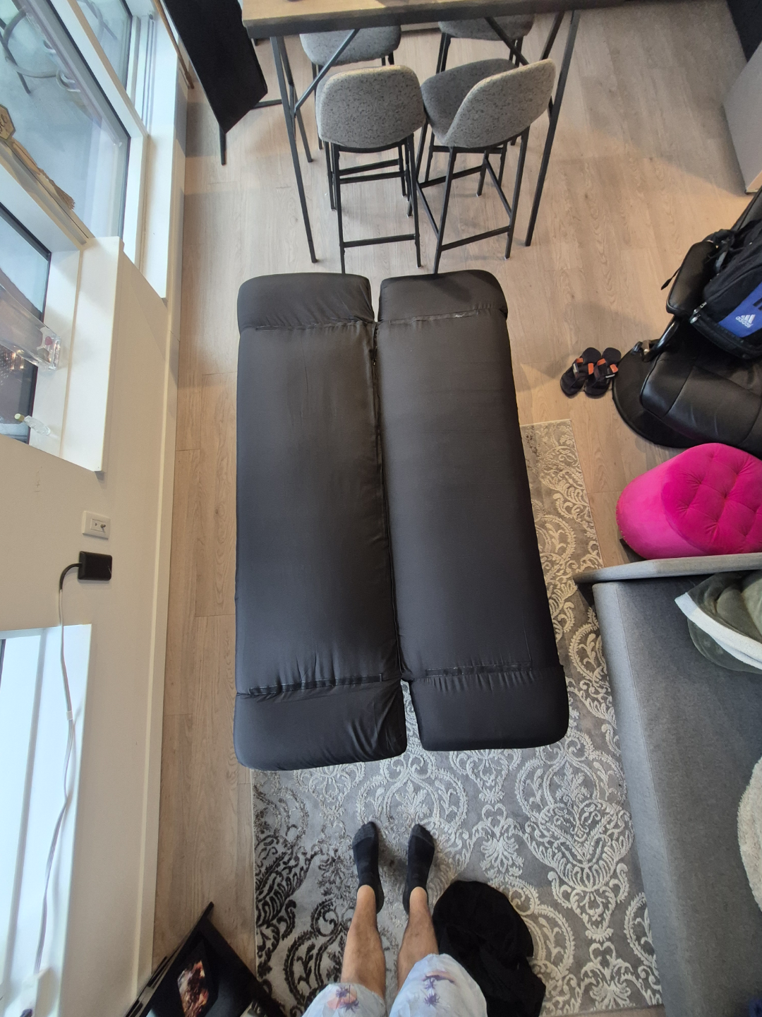 🏒 Black Futon Sofa Bed - photo 4