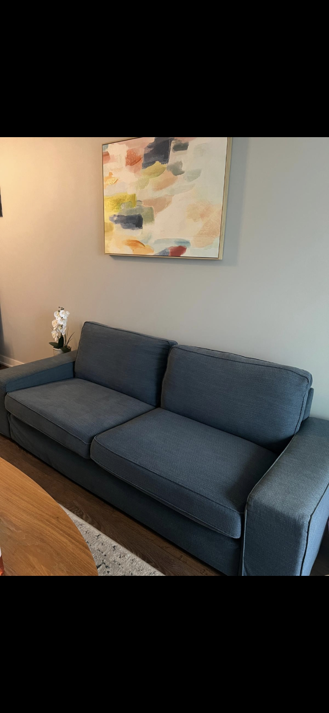 3 Seater Sofa - Blue - photo 2
