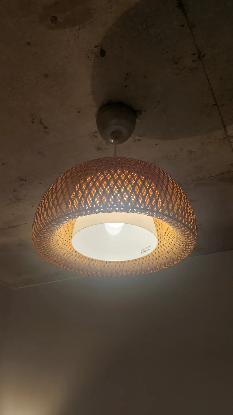 Mid-Century Modern Bamboo Pendant Light image indicator(4)