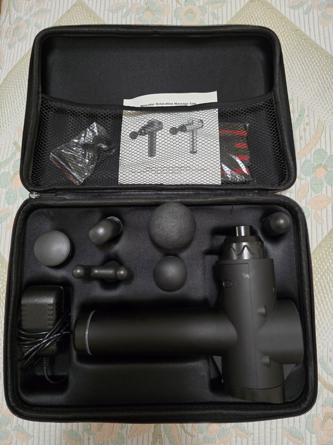 Deep Tissue Massage Gun with Case & Attachments