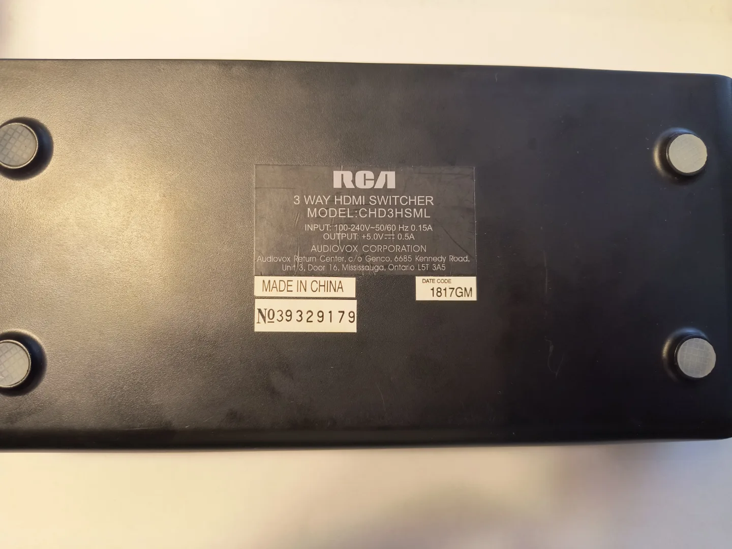 RCA 3 in 1 HDMI Switcher image indicator(2)