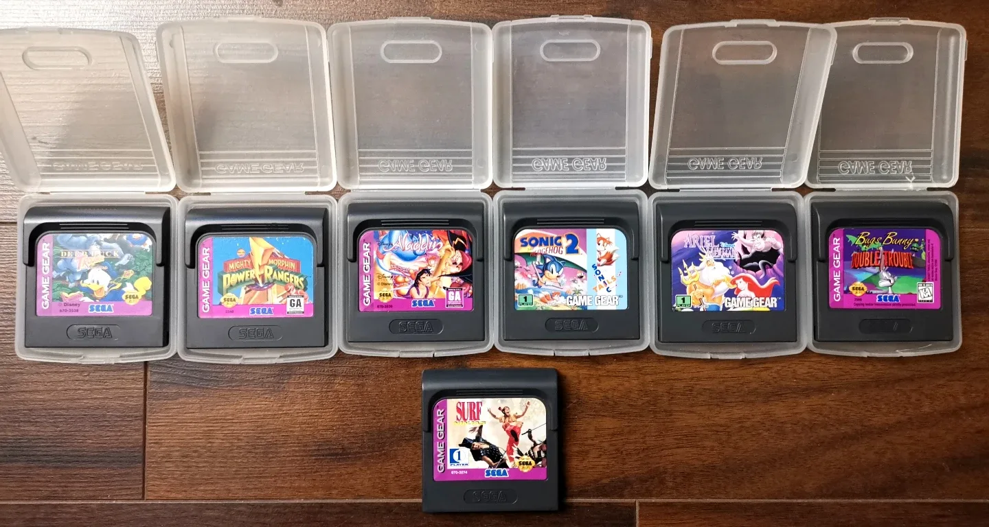7 Sega Game Gear Games + Cases thumbnail