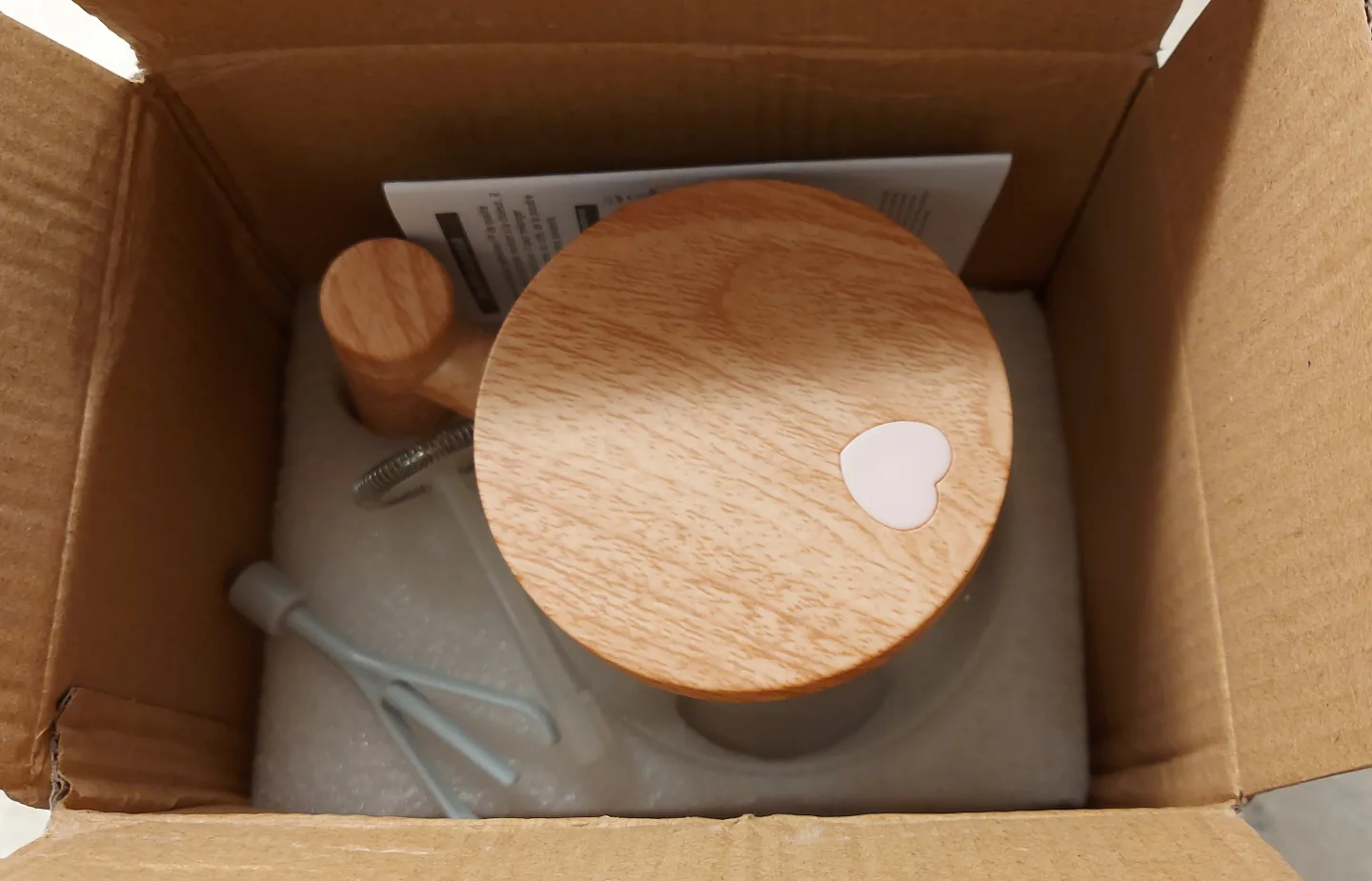 🆕OBS Electric Milk Frother with Wooden Handle image indicator(3)