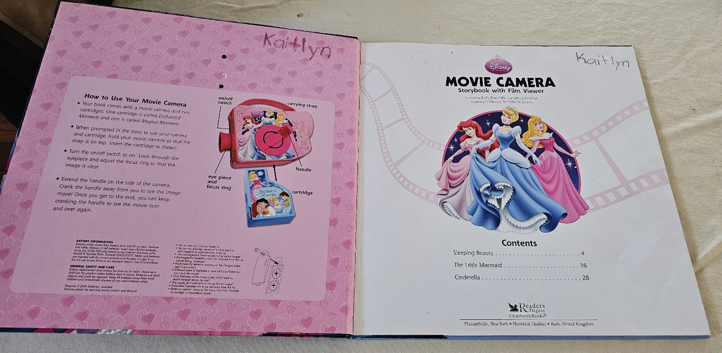 🧡Disney Princess Movie Camera Storybook with Film Viewer - photo 3