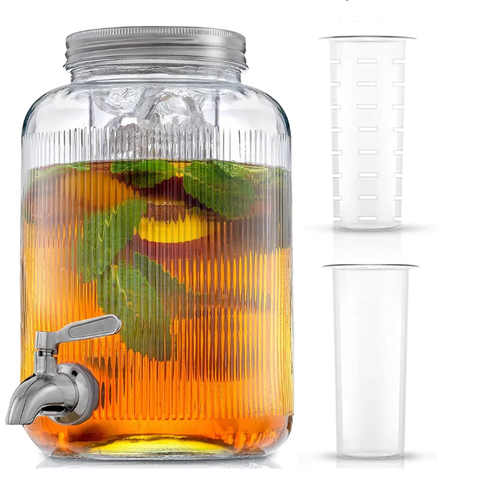 Glass Beverage Dispenser 1 gallon - photo 2