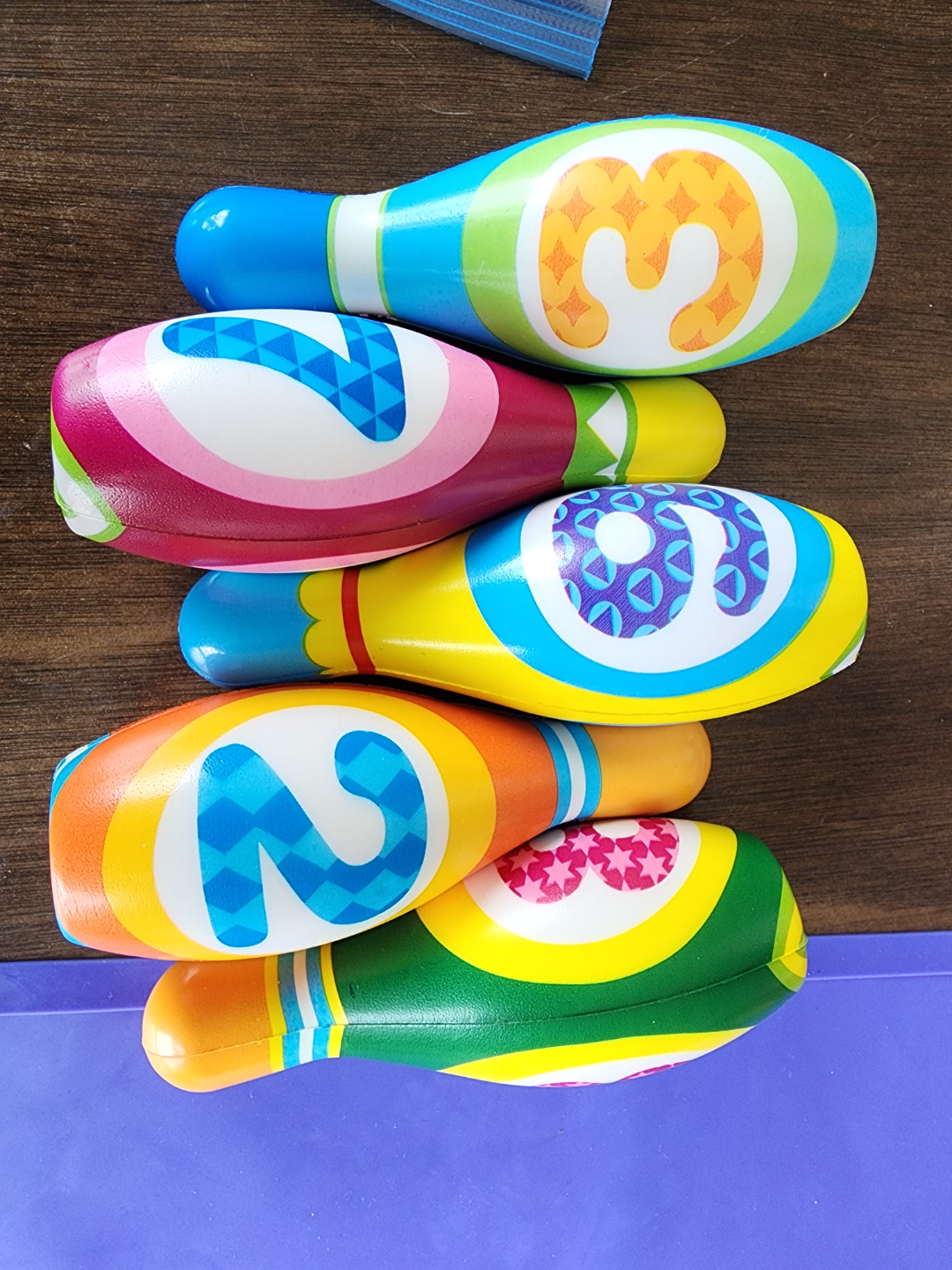 Colorful squishy Bowling Pins