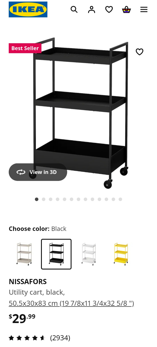 IKEA NISSAFORS Utility Cart