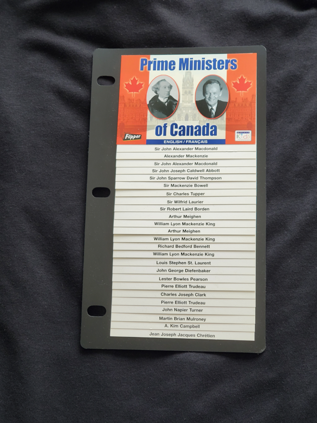Prime Ministers of Canada Flip-Card Set (Flipper) #freecycle - photo 5
