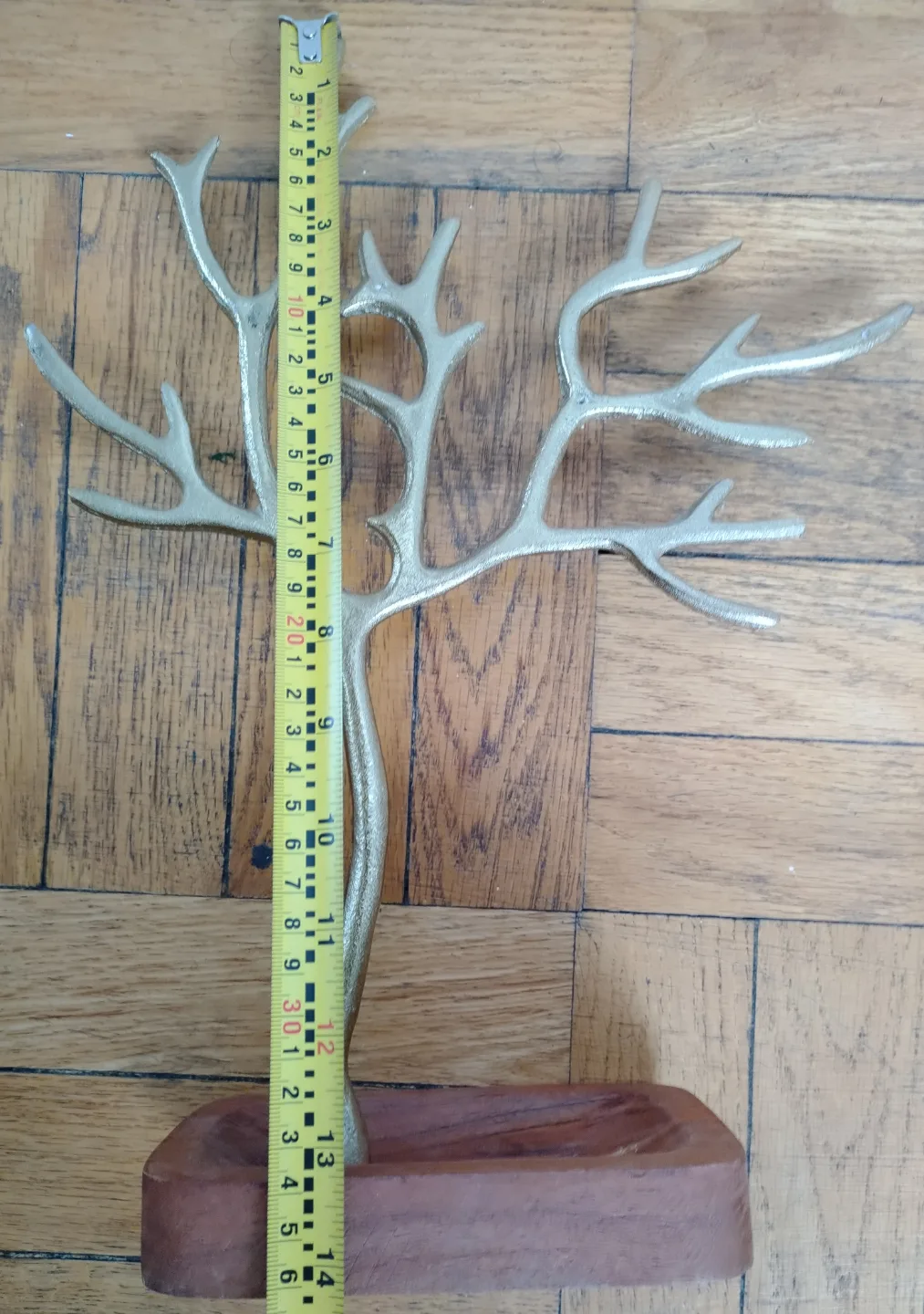 Gold Metal Jewellery Tree Stand image indicator(6)