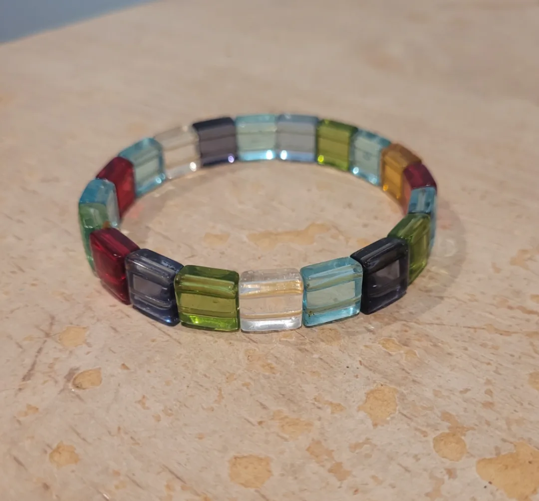 Colorful Beaded Stretch Bracelet thumbnail