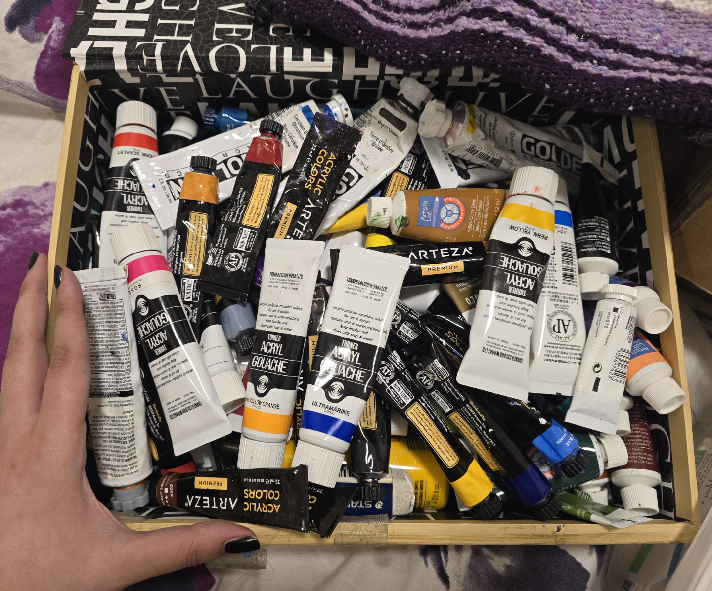 Acrylics Supply Bundle: Paints, Brushes, & Acrylic Mediums!