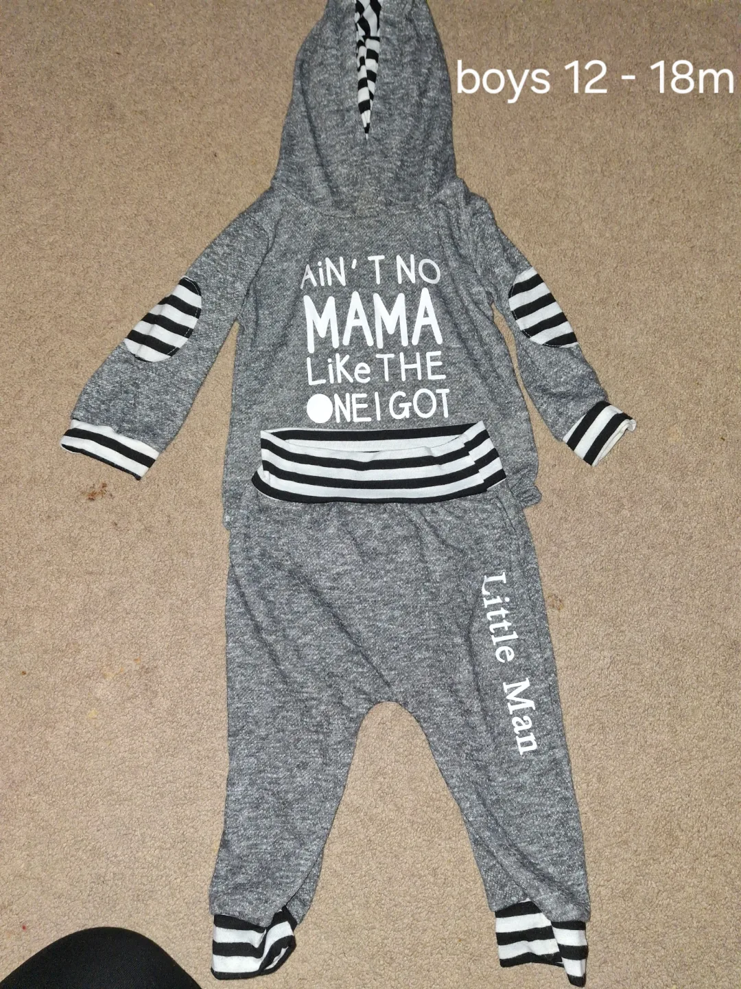 Baby Boy's 12-18 Month Hoodie and Pants Set thumbnail