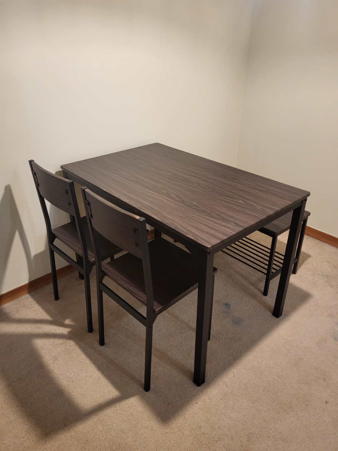 Dining table and chairs