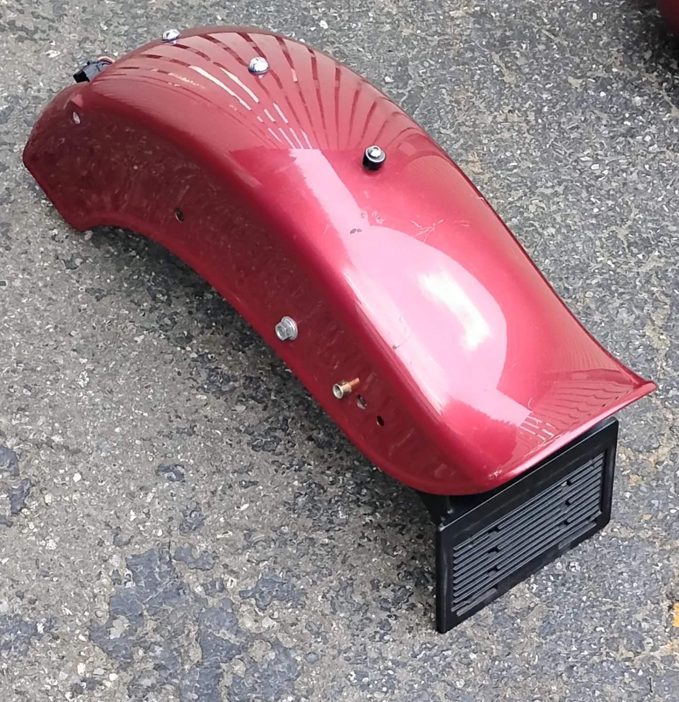 Burgundy Motorcycle Rear Fender thumbnail