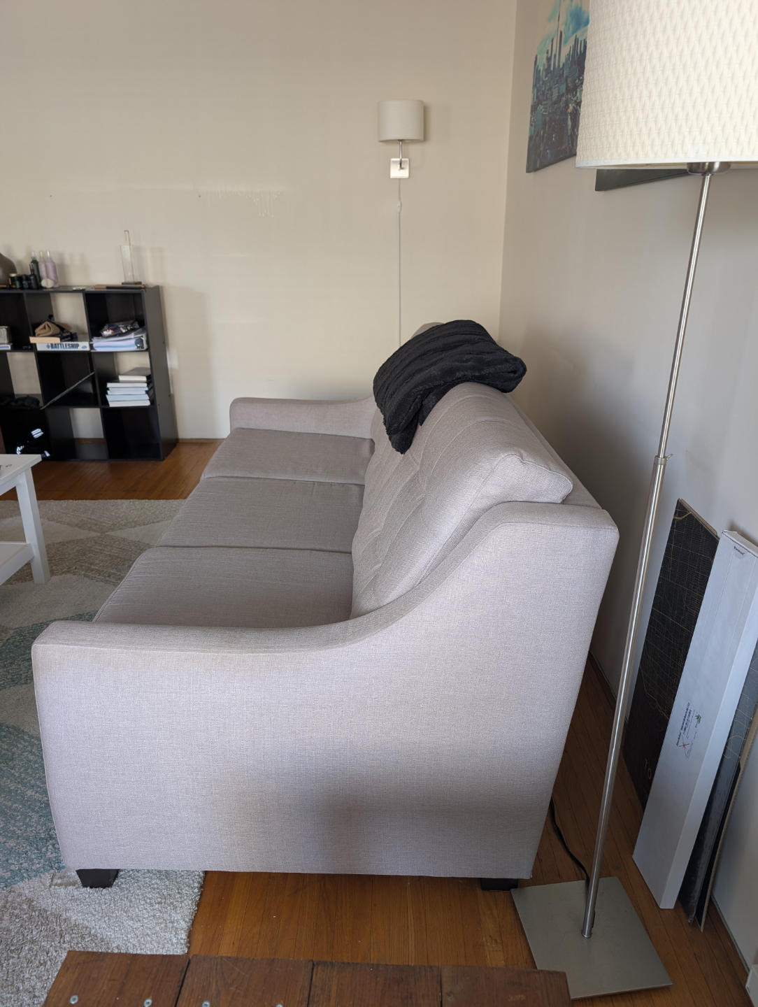 Light Grey Fabric Sofa - photo 3
