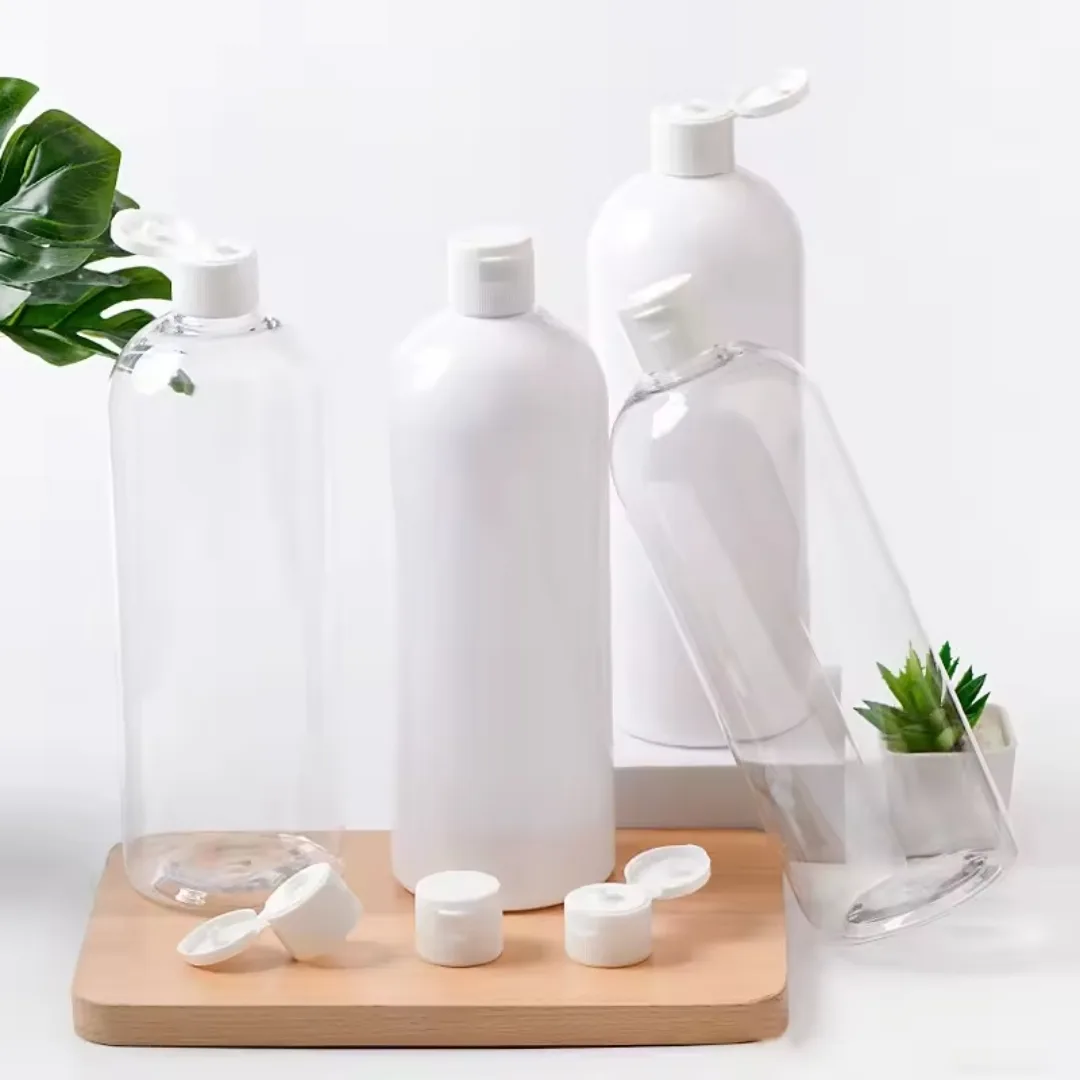 Set of Empty Refillable Bottles with Flip-Top Caps thumbnail