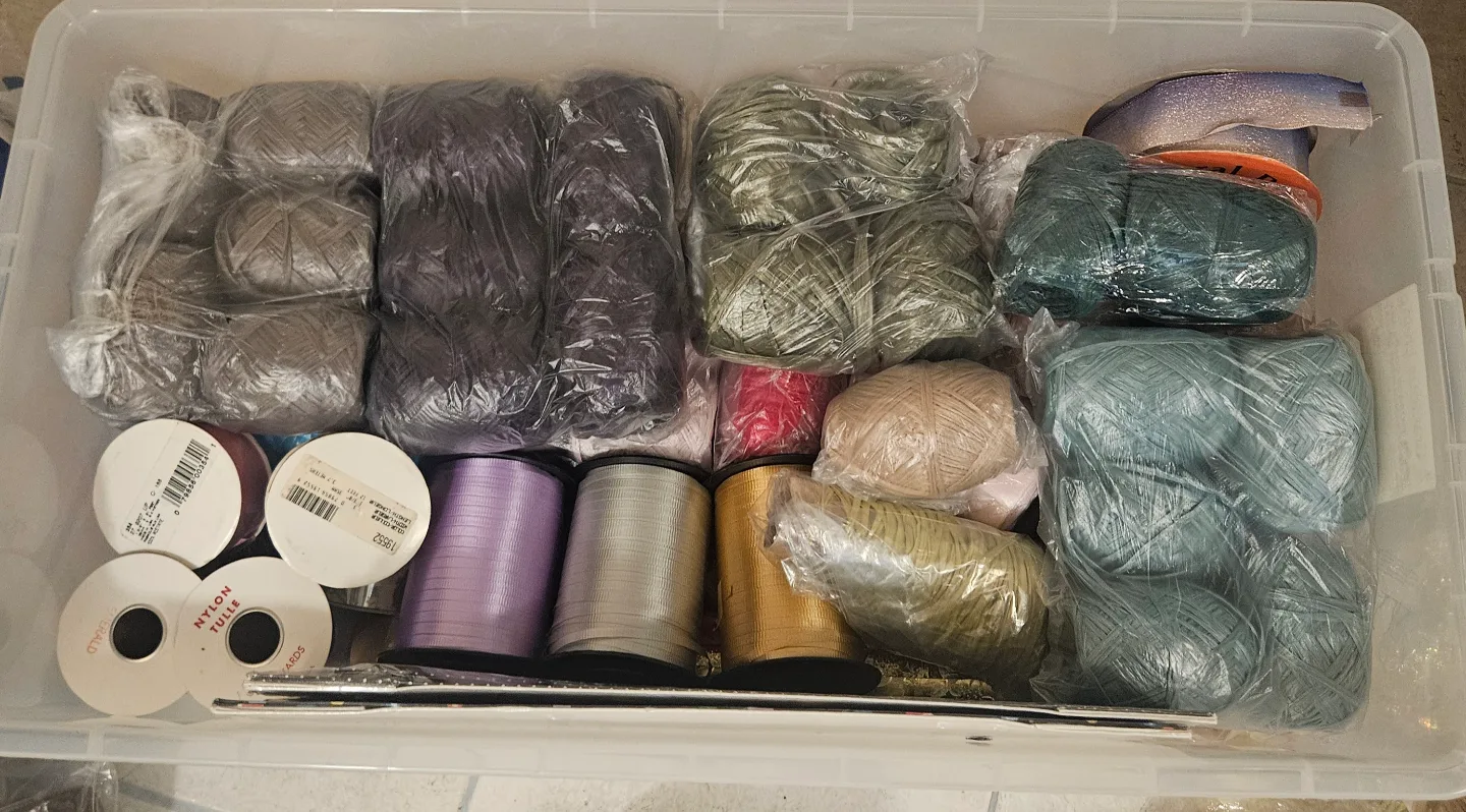 Craft Supplies Bundle: Ribbons, Twine, and Yarn image indicator(2)
