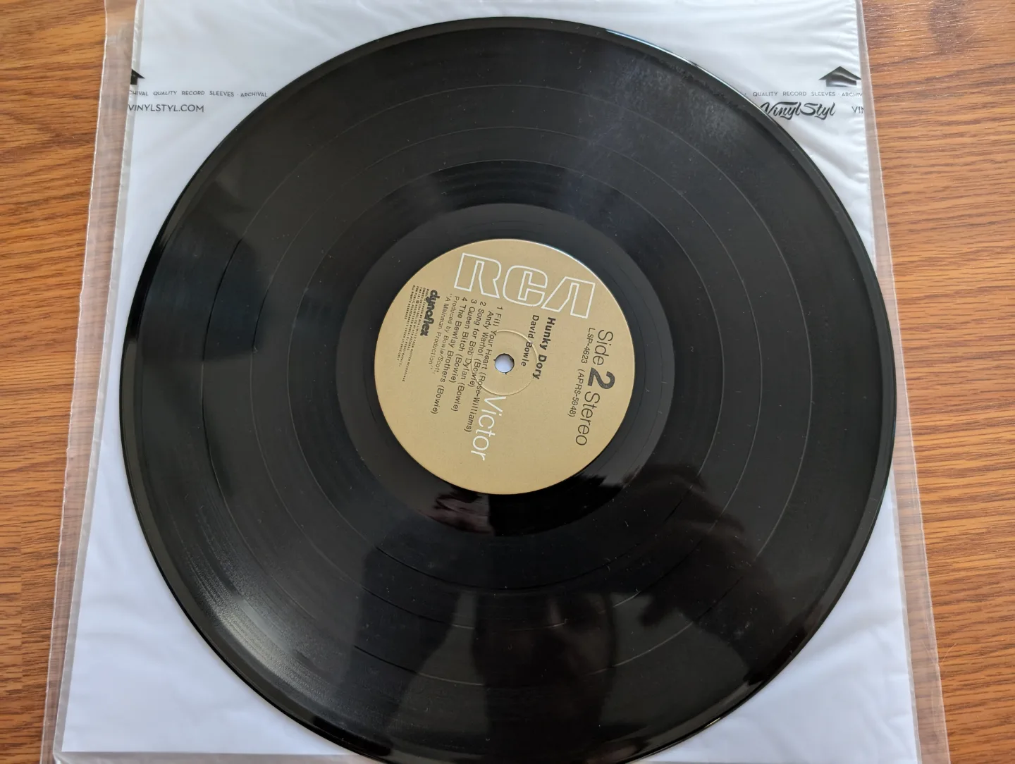 David Bowie - Hunky Dory Original Canadian LP Vinyl Record image indicator(5)