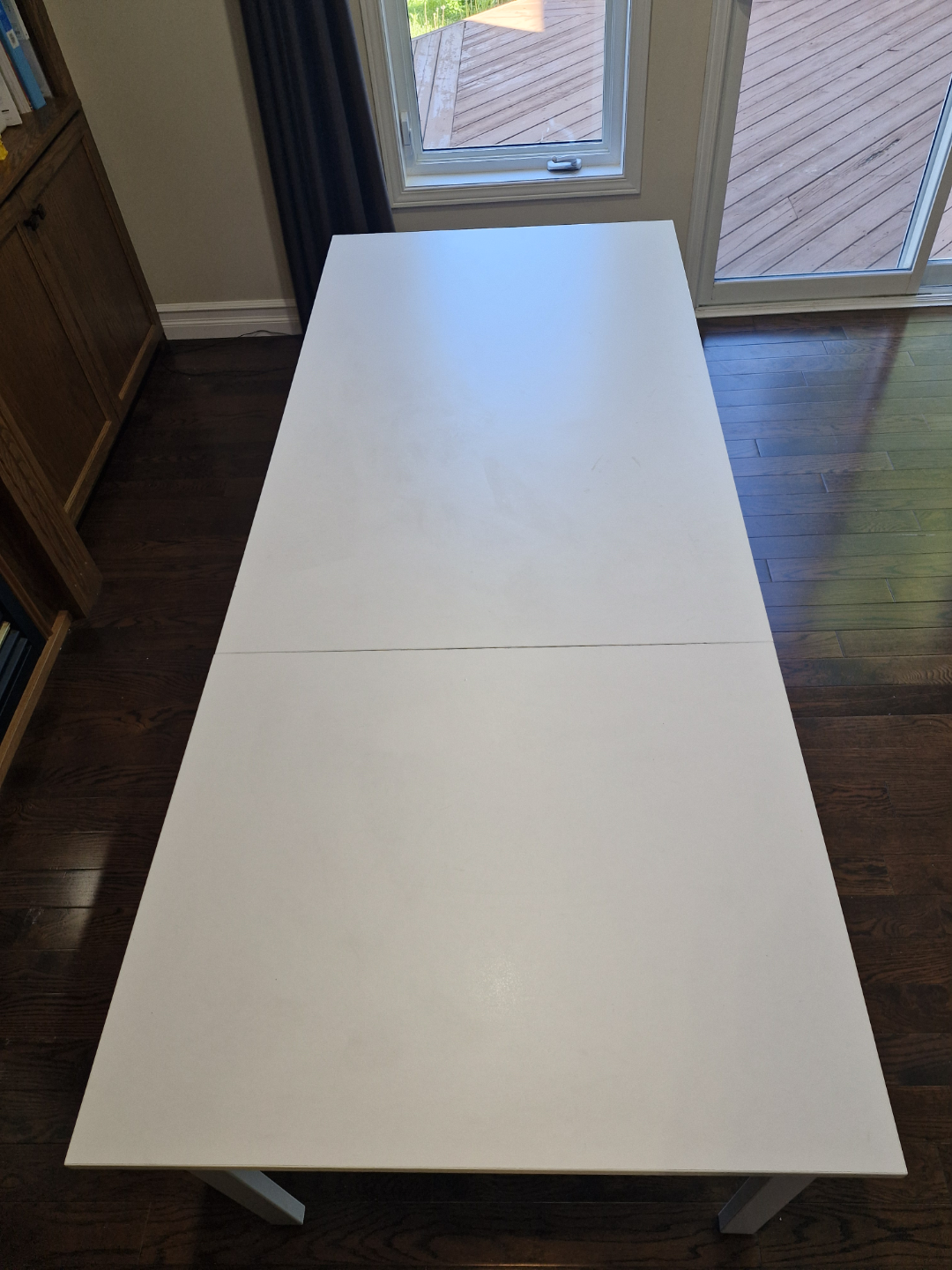 White Expandable Table