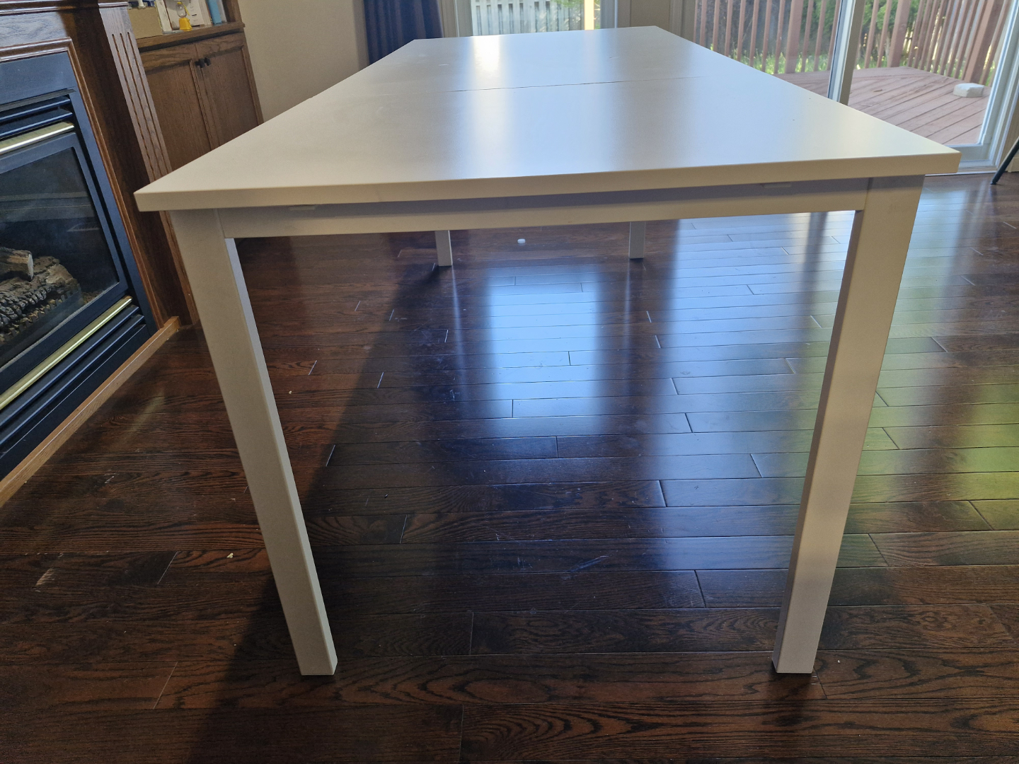 White Expandable Table - photo 2