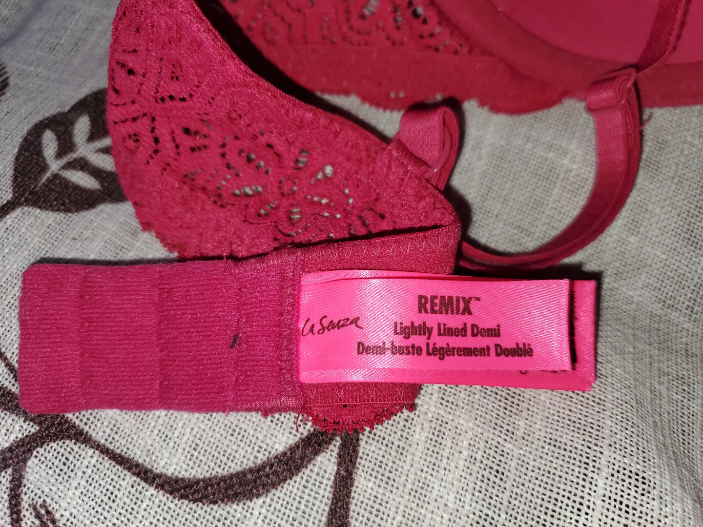 La Senza Lace Bra - 38B - Deep Rose Red image indicator(3)