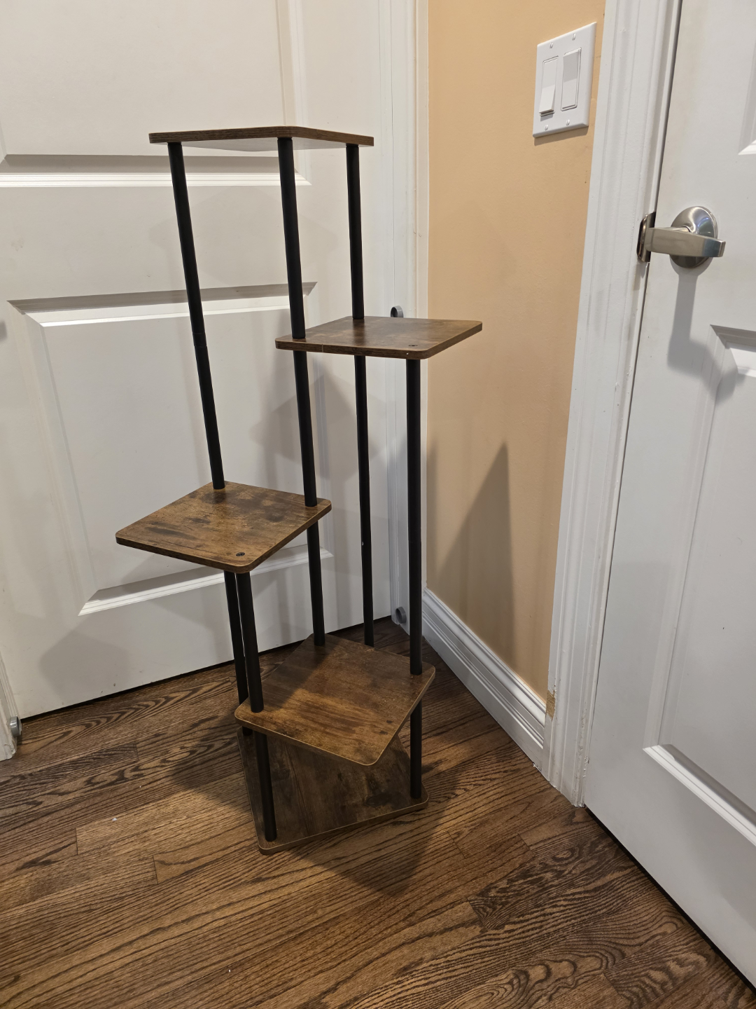 5-Tier Plant Stand, Rustic Brown - photo 5
