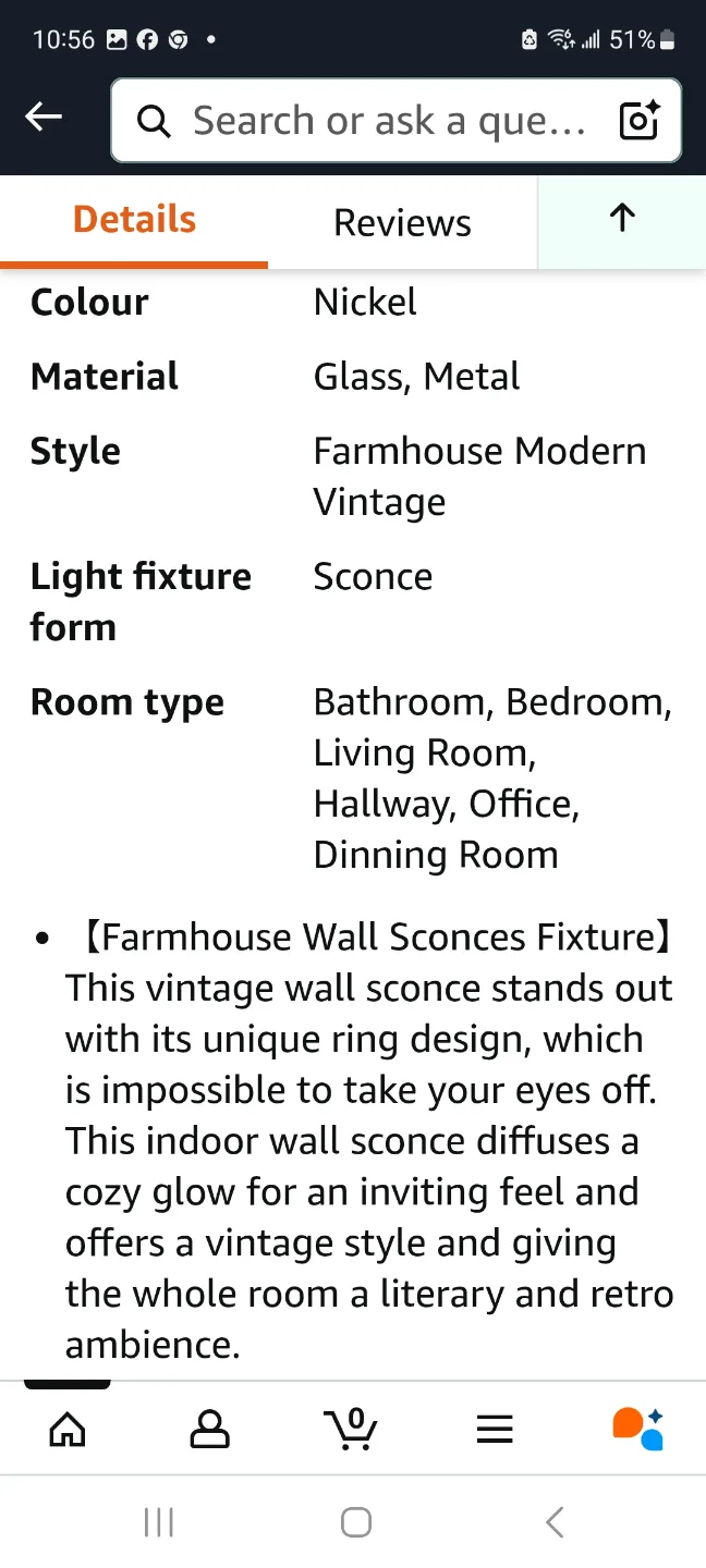 Brushed Nickel Wall Sconce Light, for Multi Locations image indicator(9)