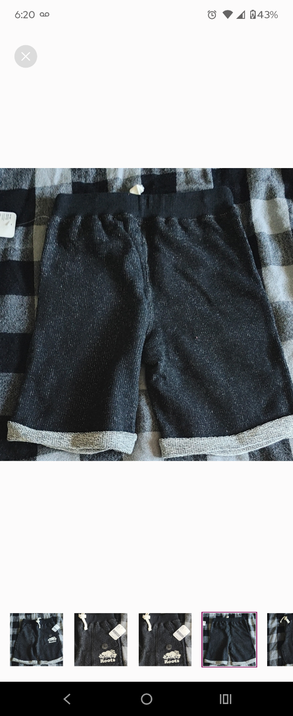 Roots Boys Shorts Size 7 - photo 2
