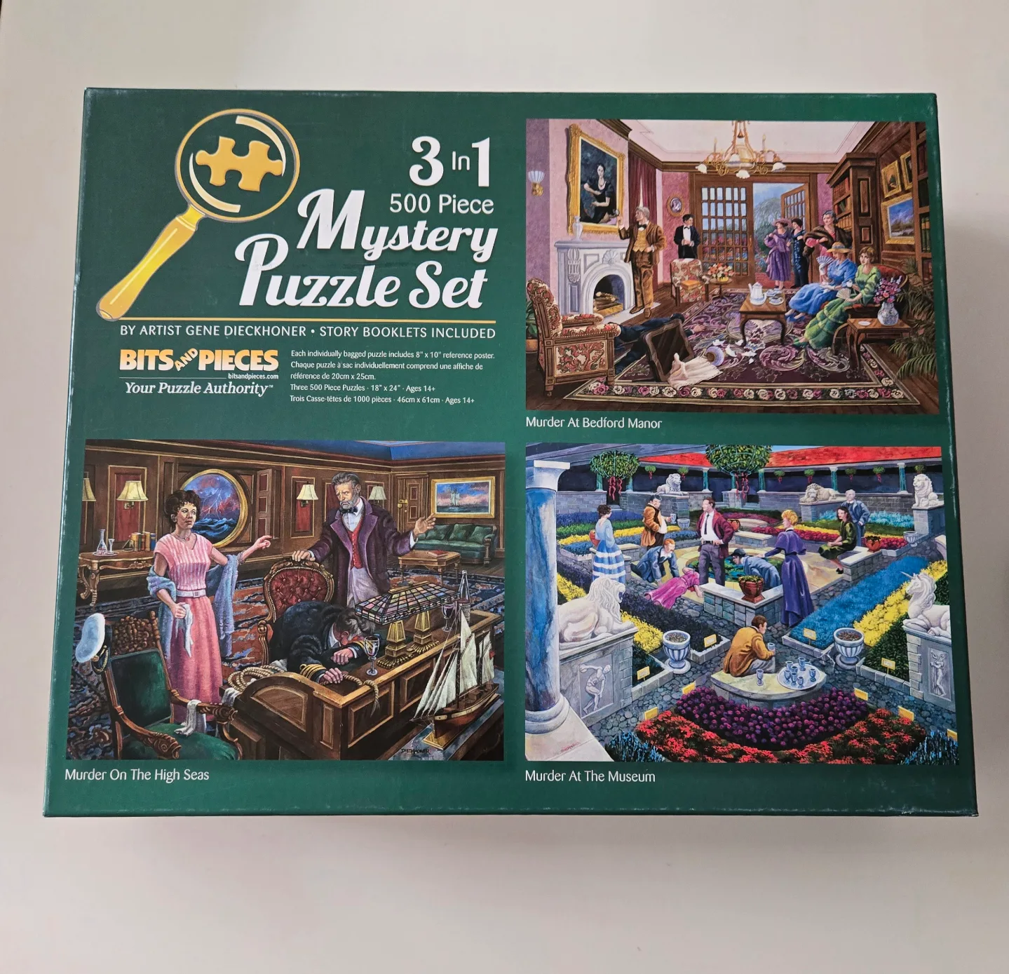 Bits and Pieces 3-in-1 500-Piece Mystery Puzzle Set thumbnail