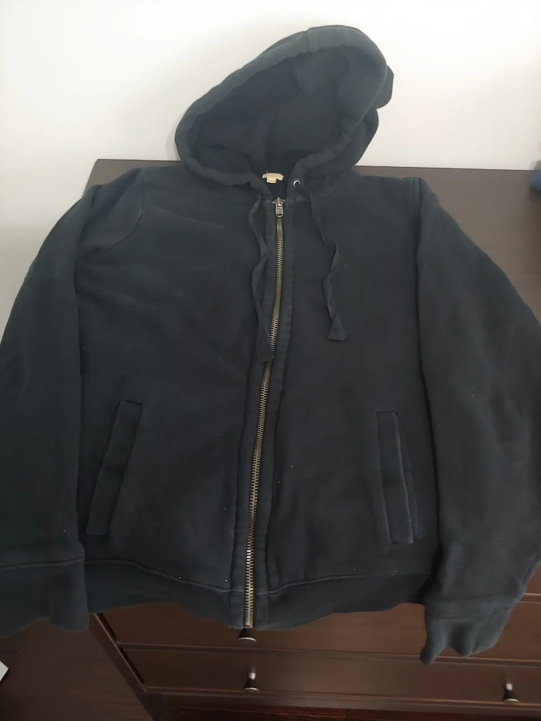 J.Crew Black Zip-Up Hoodie - Size XS thumbnail
